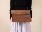 10x10 Walnut Memory Box (D2) - Personalized Family Memories Keepsake Heirloom Baby Box Gift for Grandparents Parents Mom Photo Album Storage