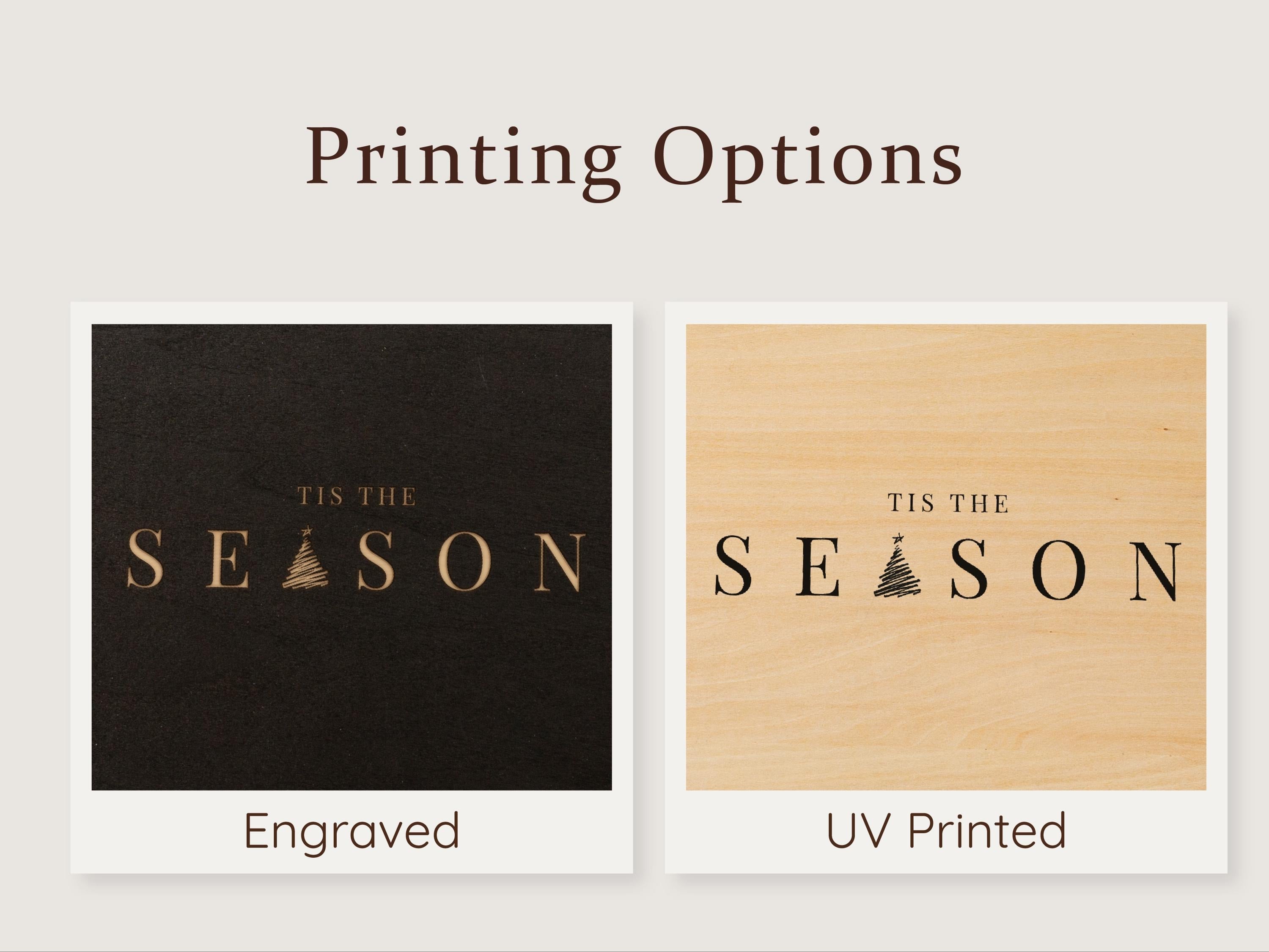 Wooden Luxe Christmas Photo Book (D8)