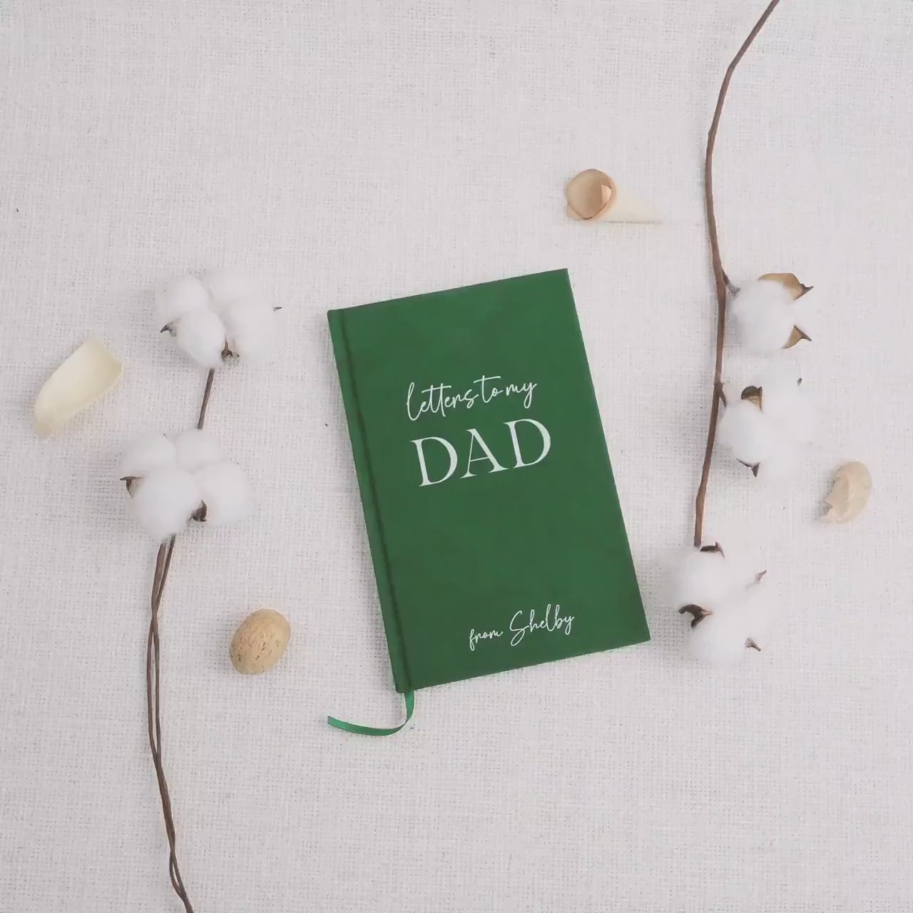 Letters to my Dad Lined Notebook - Hard Cover Book for Dad, Grief Loss Sympathy Journal, Father of the Bride Groom Wedding Thank You Gift