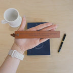 Fourth Wing Inspired Engraved Leather Bookmark