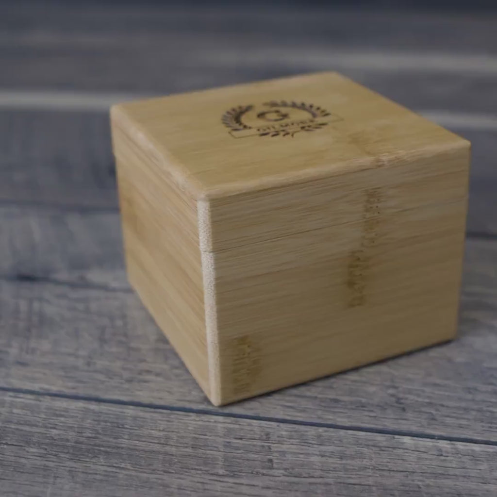 Square Bamboo Gift Box & Pillow Only (Watch NOT Included)
