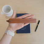 Personalized Engraved Leather Bookmark