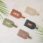 Personalized Monogram Leather Luggage Tag - Bridesmaid Gifts