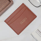 Embossed Leather Card Holder