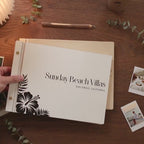 Wooden Luxe Photo Guest Book (D6)