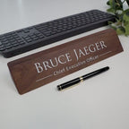 Wood Name Block (White Print 11.75")