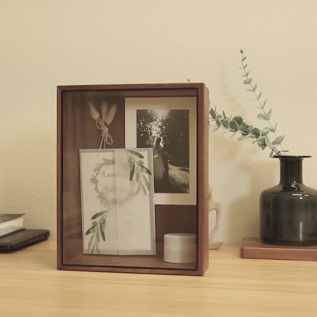 8x10 Shadow Box with Glass Lid (Design 1)
