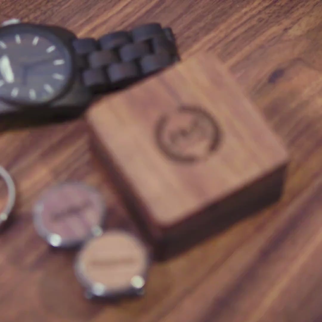 Wood Cufflinks - Square Gift Box (Optional)