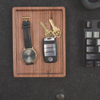 Embossed Leather Strap Key Chains (Initial)