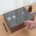 8x10 Wood Watch Box with Glass Lid (Design 1)