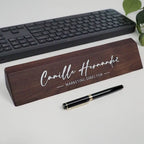 Wood Name Block (White Print 11.75")