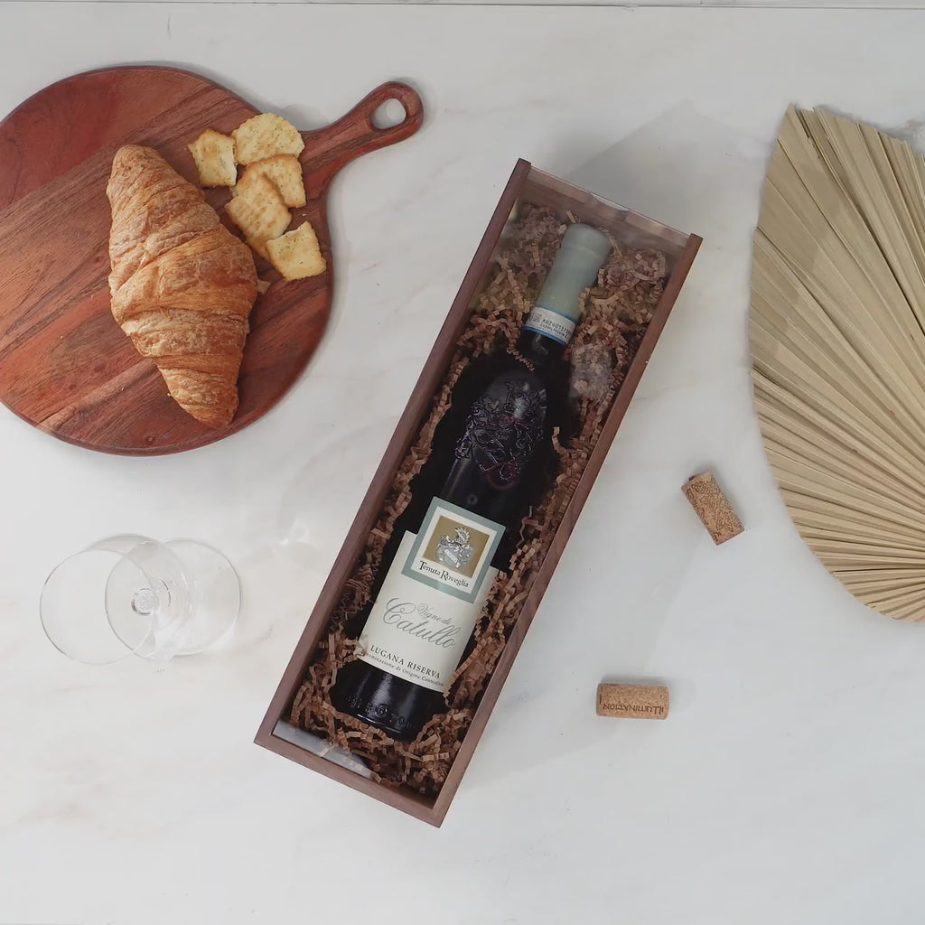 Acrylic Lid Wine Box (Design 2)