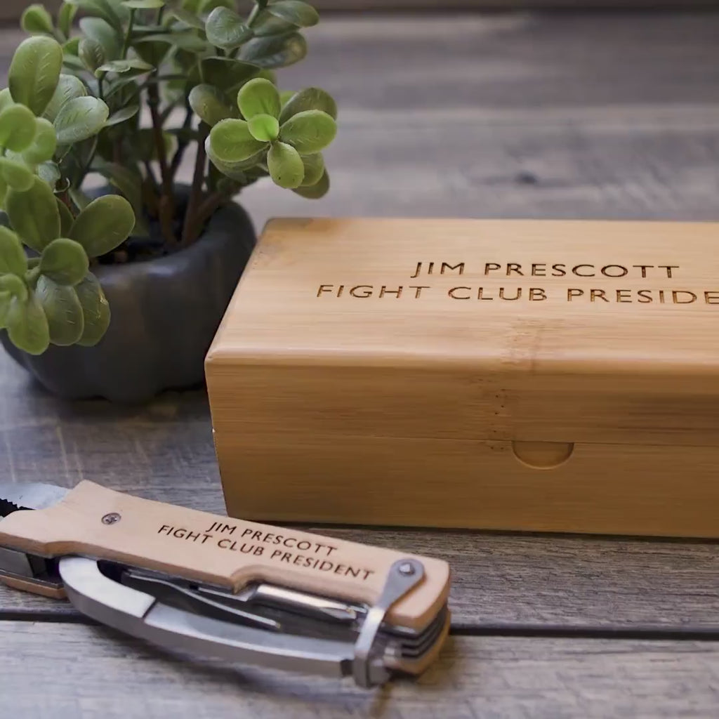 Personalized Multi-Tool w/ Optional Bamboo Box