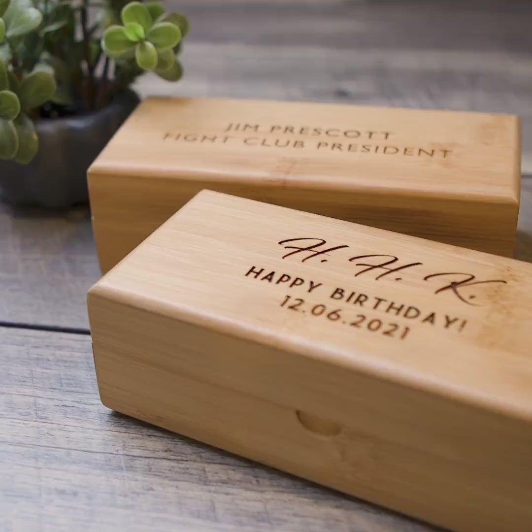 Wide Bamboo Gift Box Only